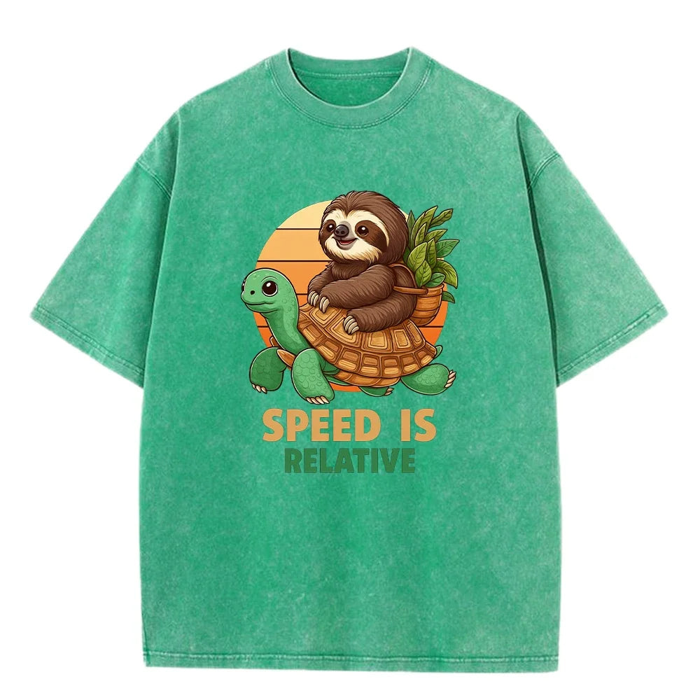 Speed Is Relative Turtle & Sloth T-Shirt
