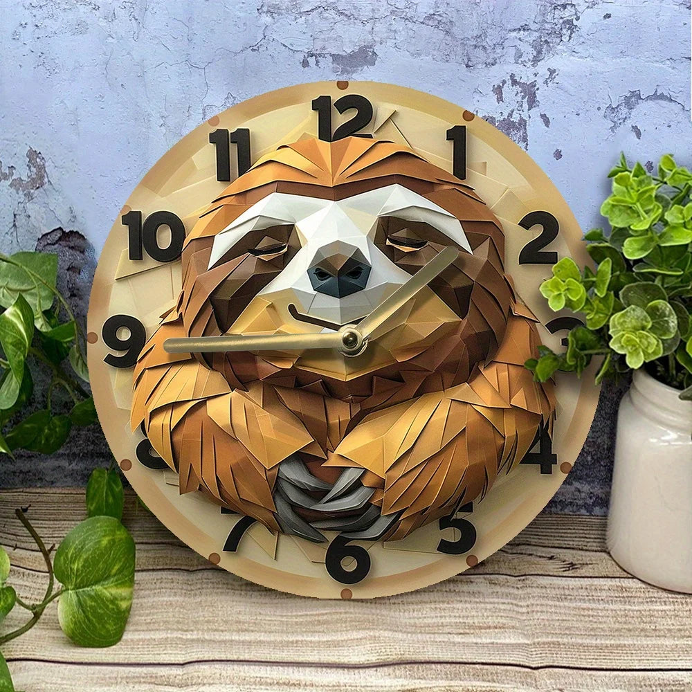 Sloth Wall Clock