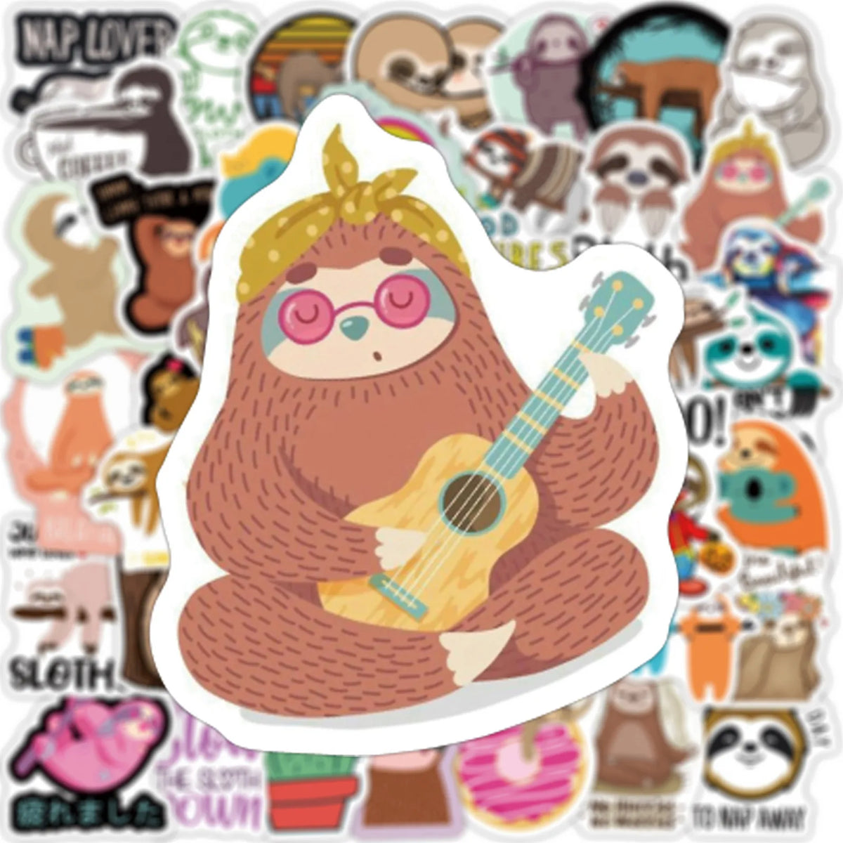 50 Piece Sloth Stickers