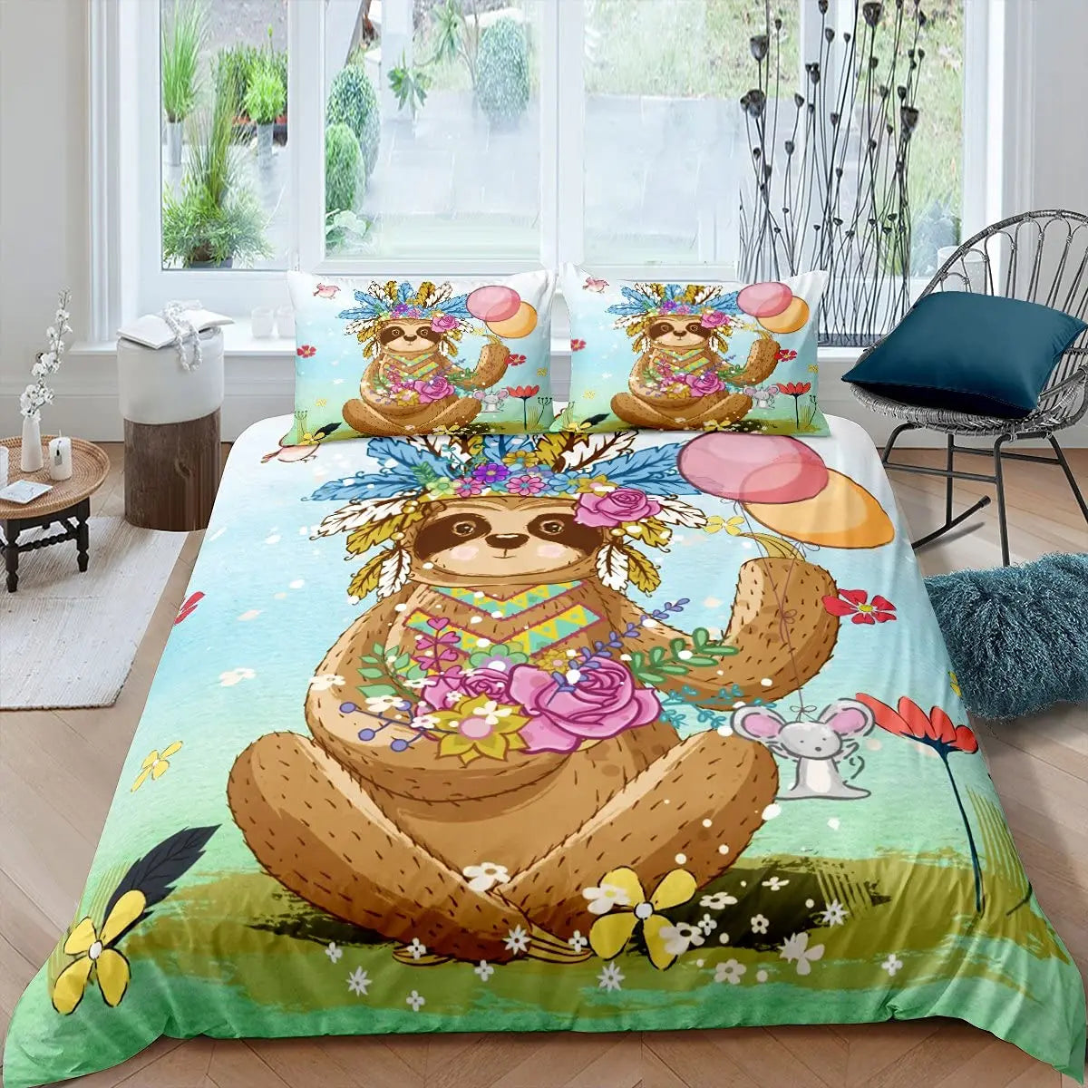 Sloth Bedding Set