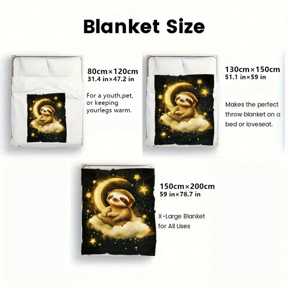 Sloth Dreamy Blanket product photo 2