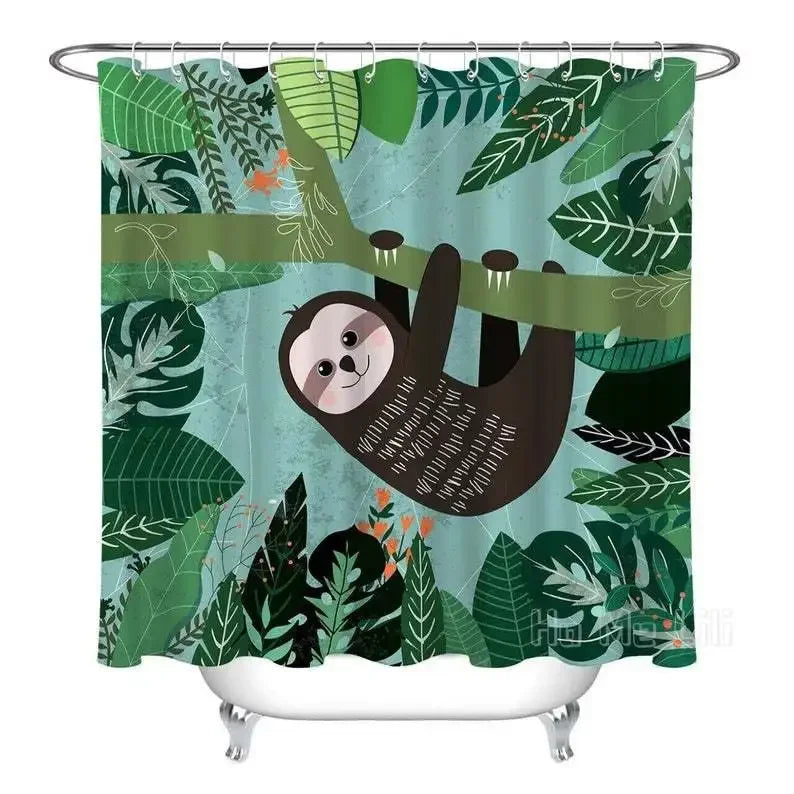 Funny Sloths Shower Curtain