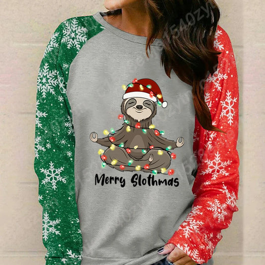 Merry Slothmas Long Sleeve T-Shirt