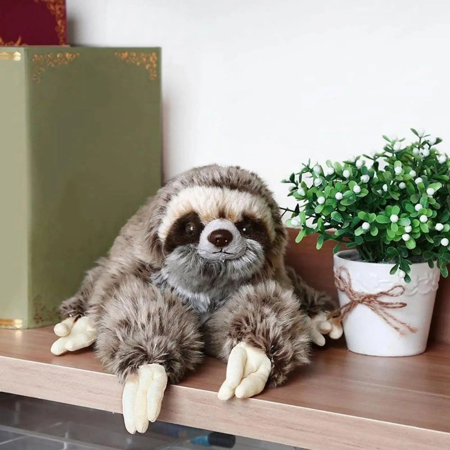 Cute Realistic Three Toed Sloth Plush Stuffed Toy