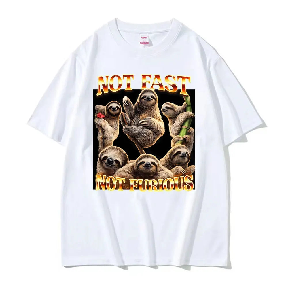 Not Fast Not Furious Sloth T-Shirt