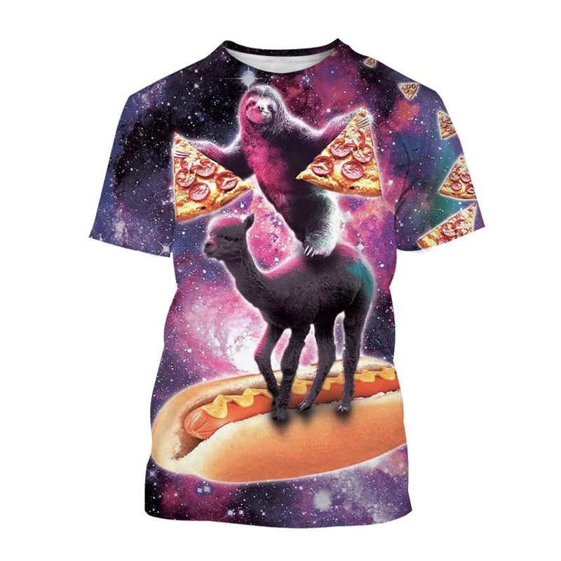Sloth & Lama Galaxy T-Shirt