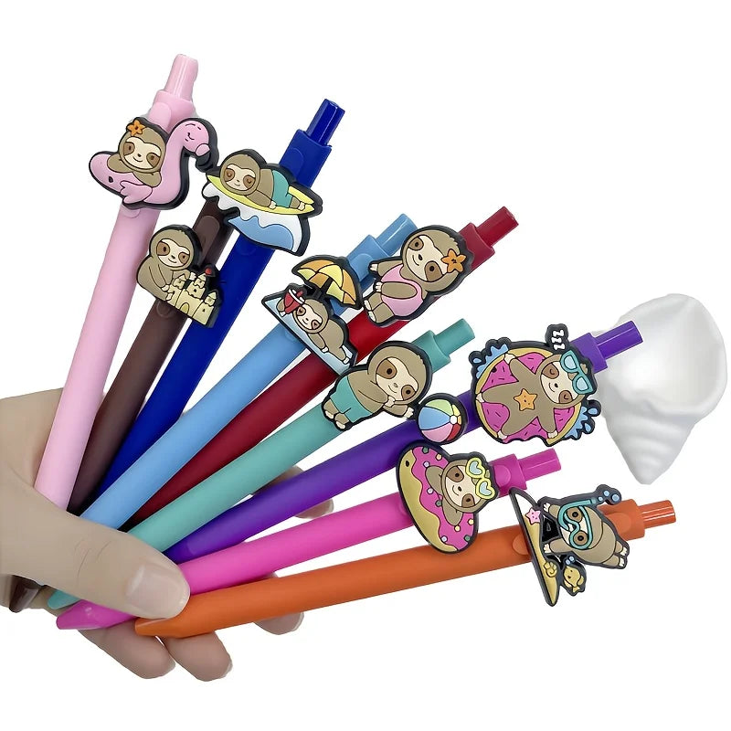 Beach Sloth Pen Toppers