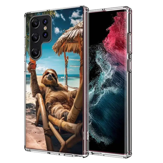 Sloth Relaxing On A Beach Samsung Phone Case