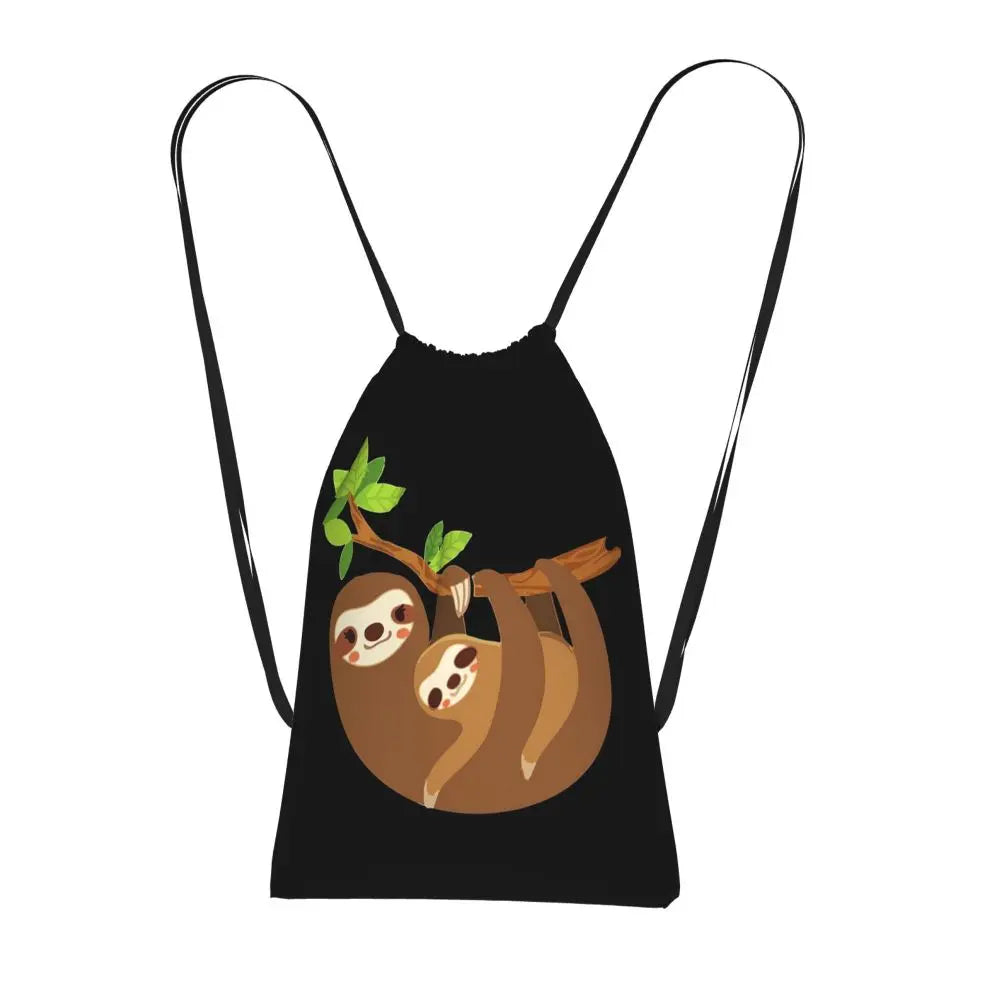 Sloth With Baby Sloth On Branch Backpack
