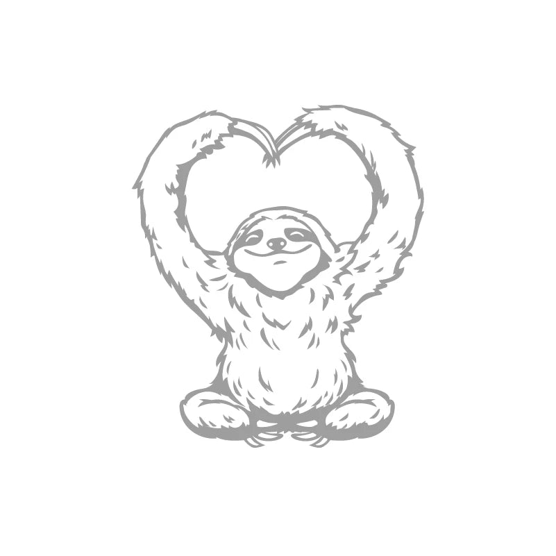 Happy Heart Sloth Sticker