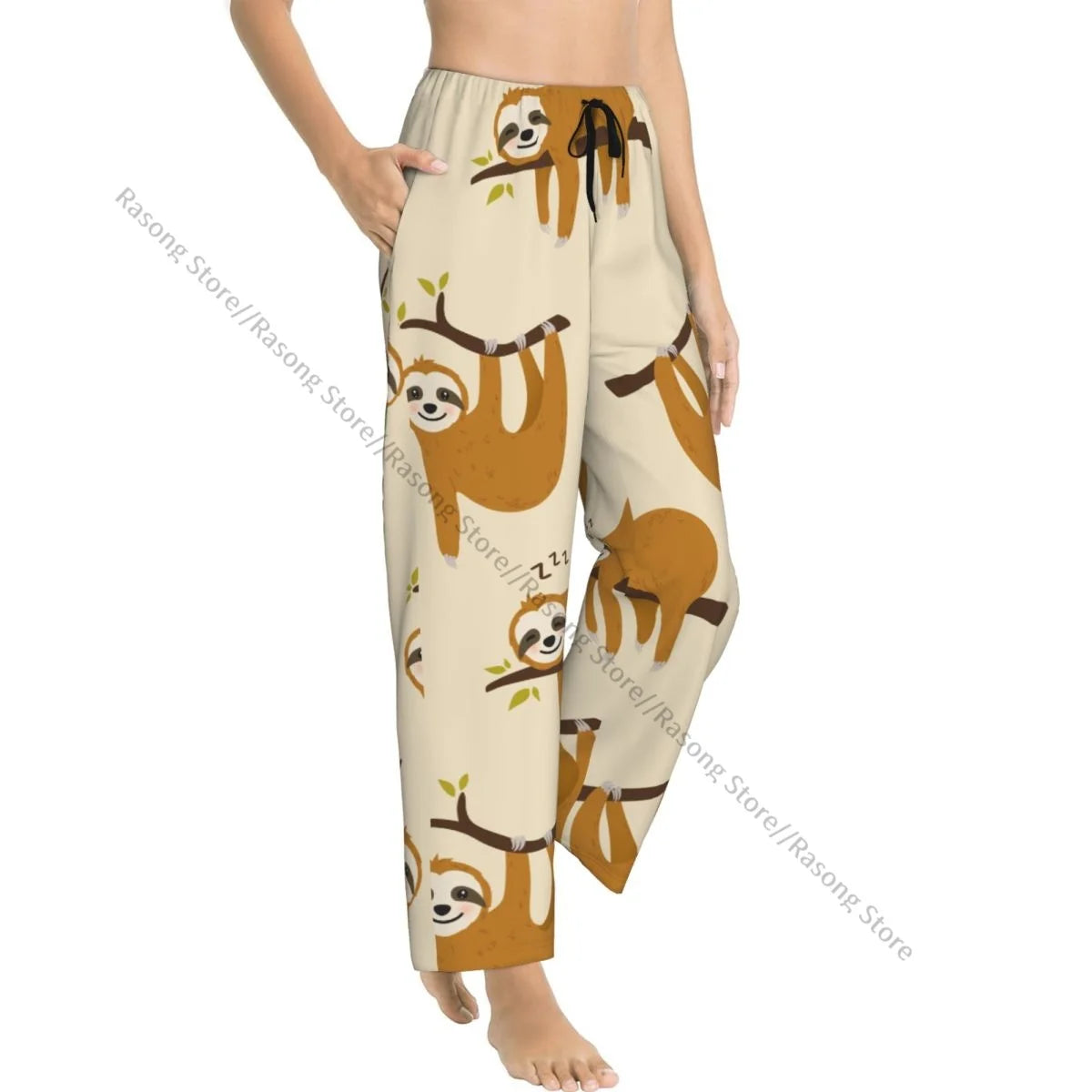Cozy Flannel Sloth Pajama Bottoms