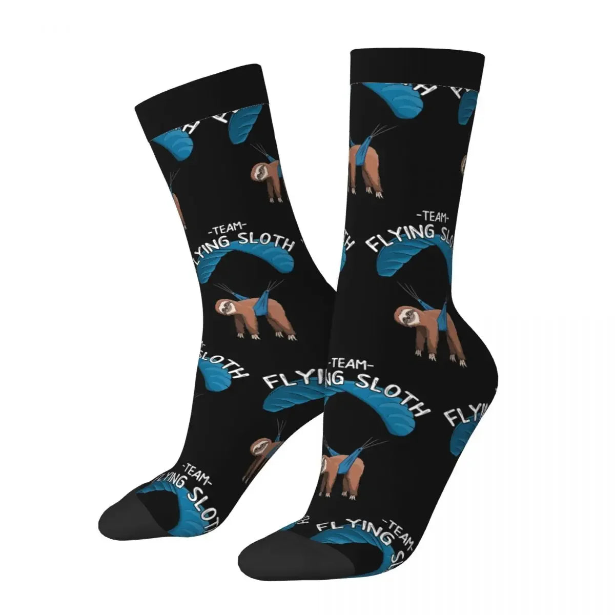 Paragliding Flying Sloth Socks