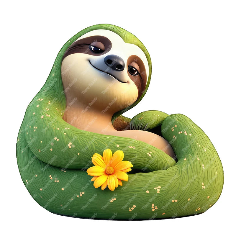 Forest Sloth Wall Stickers
