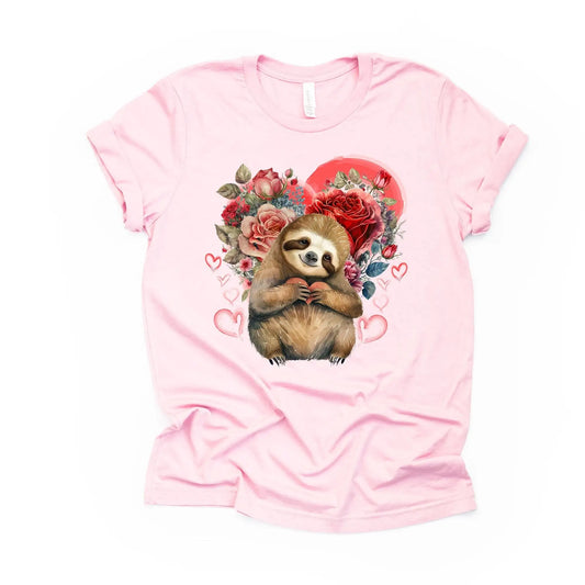 Valentine's Day  Sloth T-Shirt