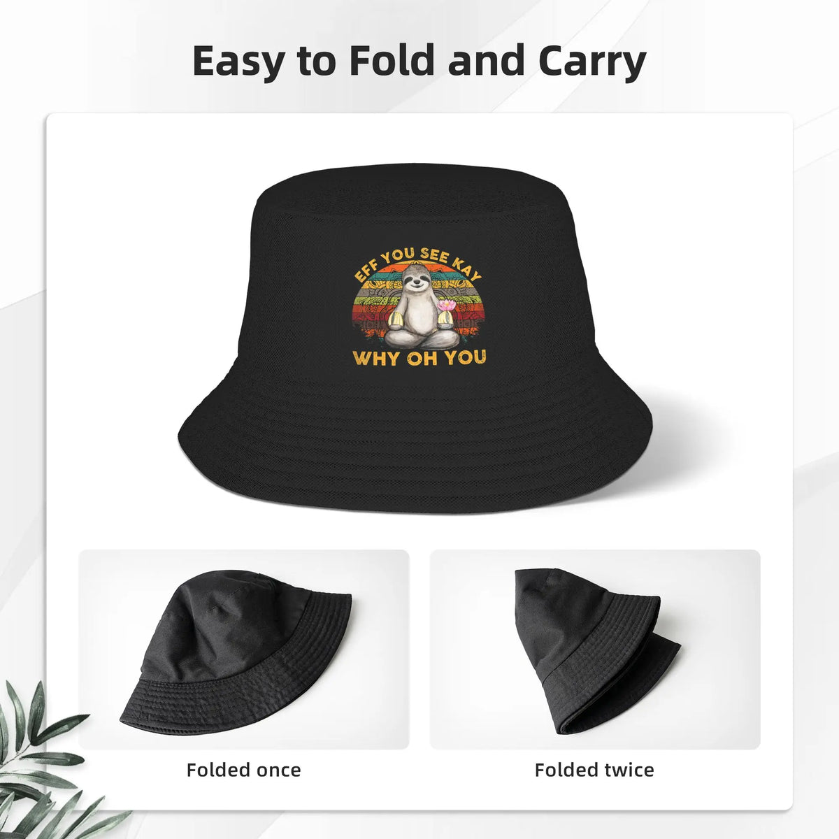 Sloth Bucket Hat product photo 3