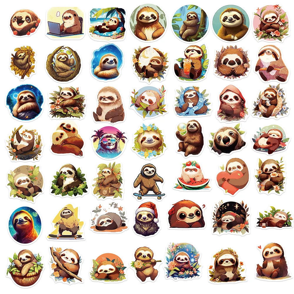 Cute Sloth Stickers