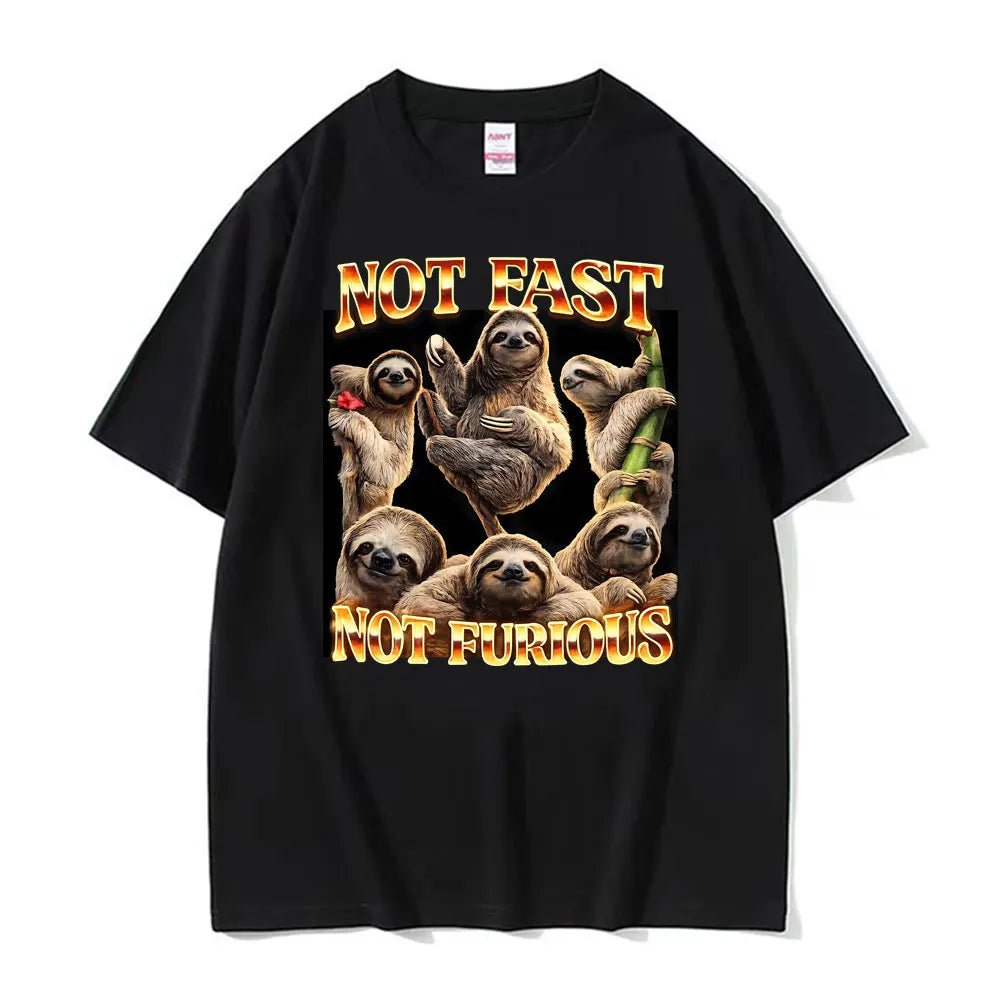 Not Fast Not Furious Sloth T-Shirt