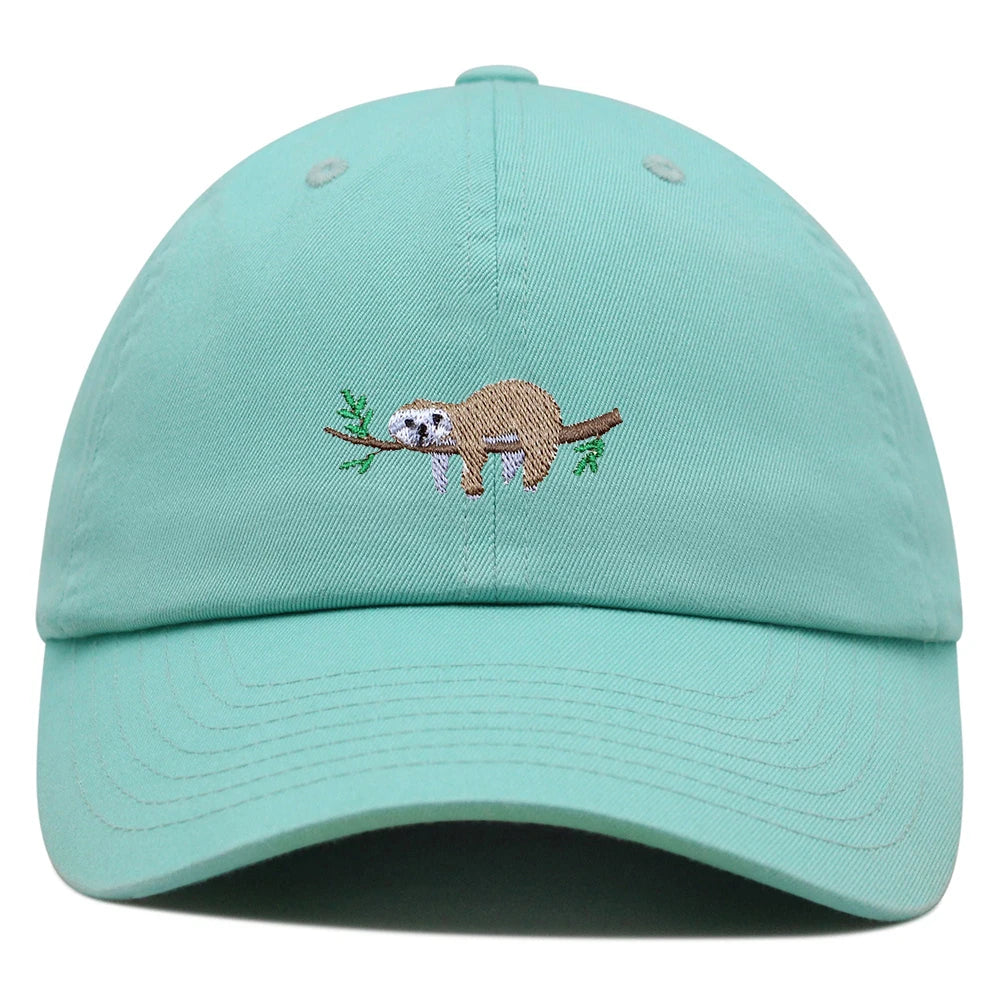 Sloth On A Branch Baseball Cap