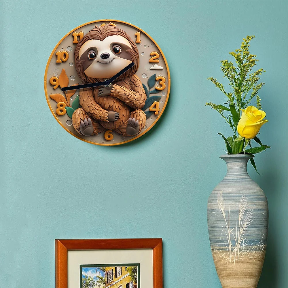 Sloth Wall Clock