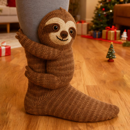 3D Novelty Sloth Socks
