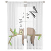 Snoring Sloth Curtain