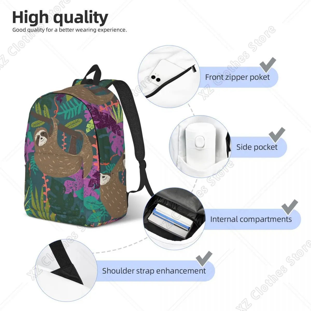 Jungle Sloth Backpack