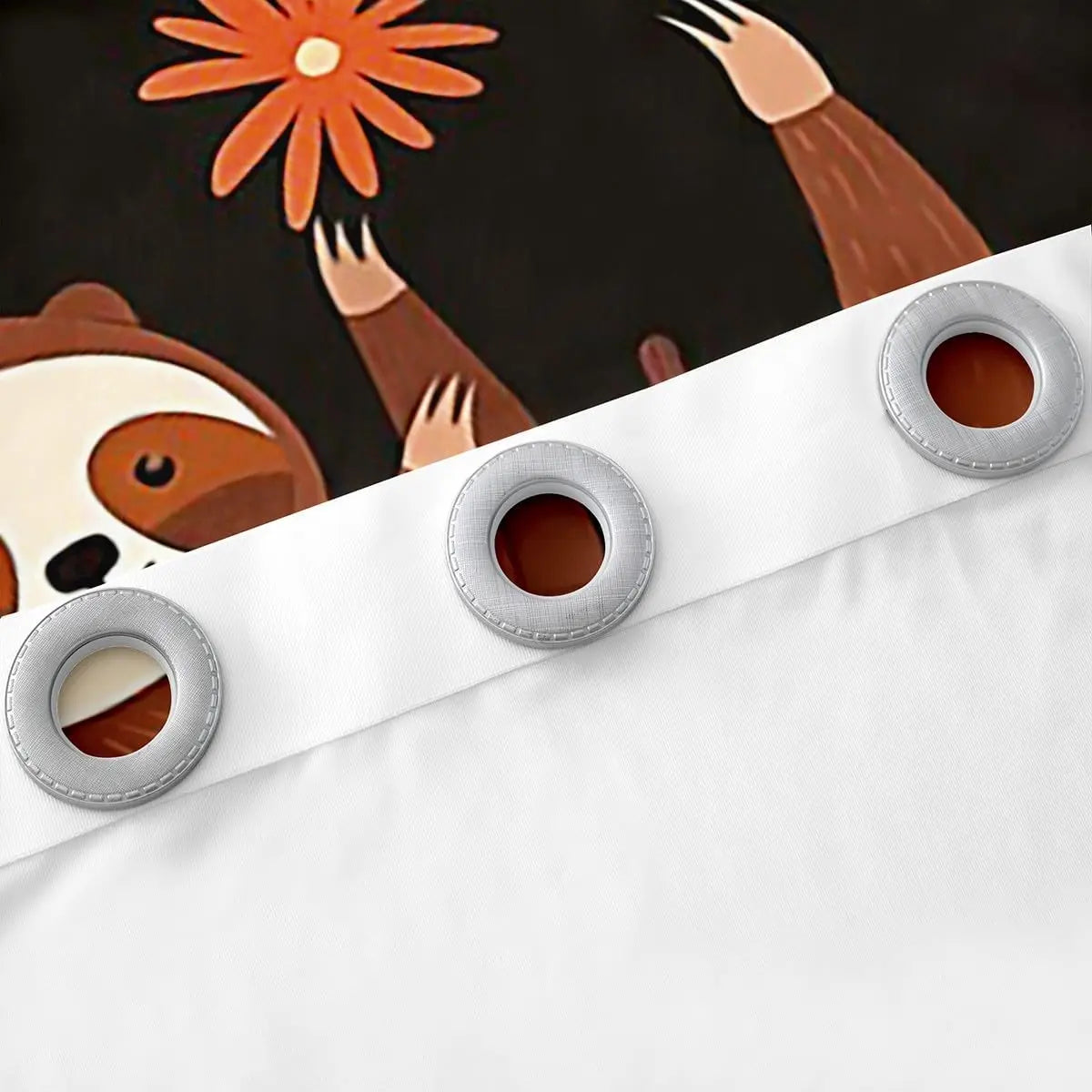 Sloth Tropical Jungle Curtain