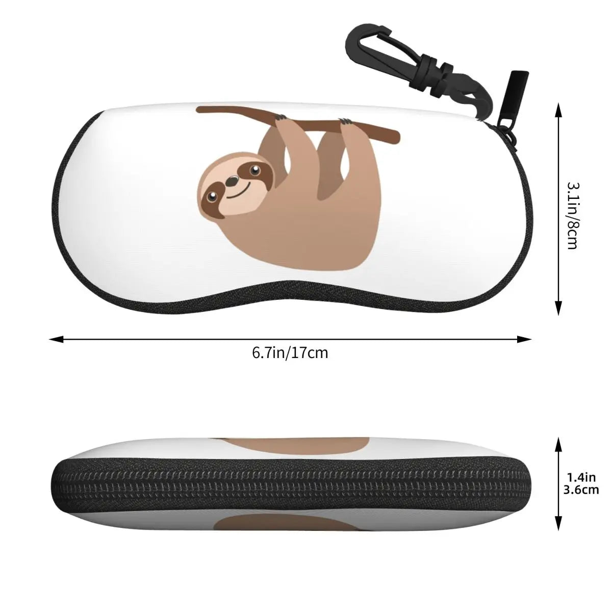 Cute Baby Sloth Glasses Case