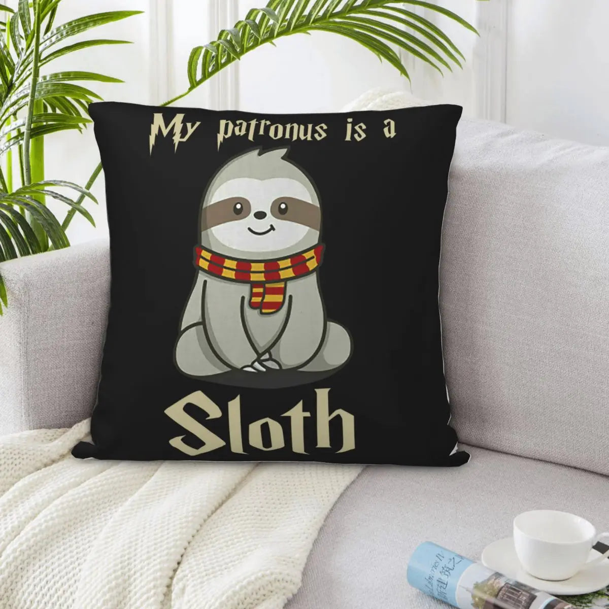 My Patronus Is A Sloth Cushion Cover