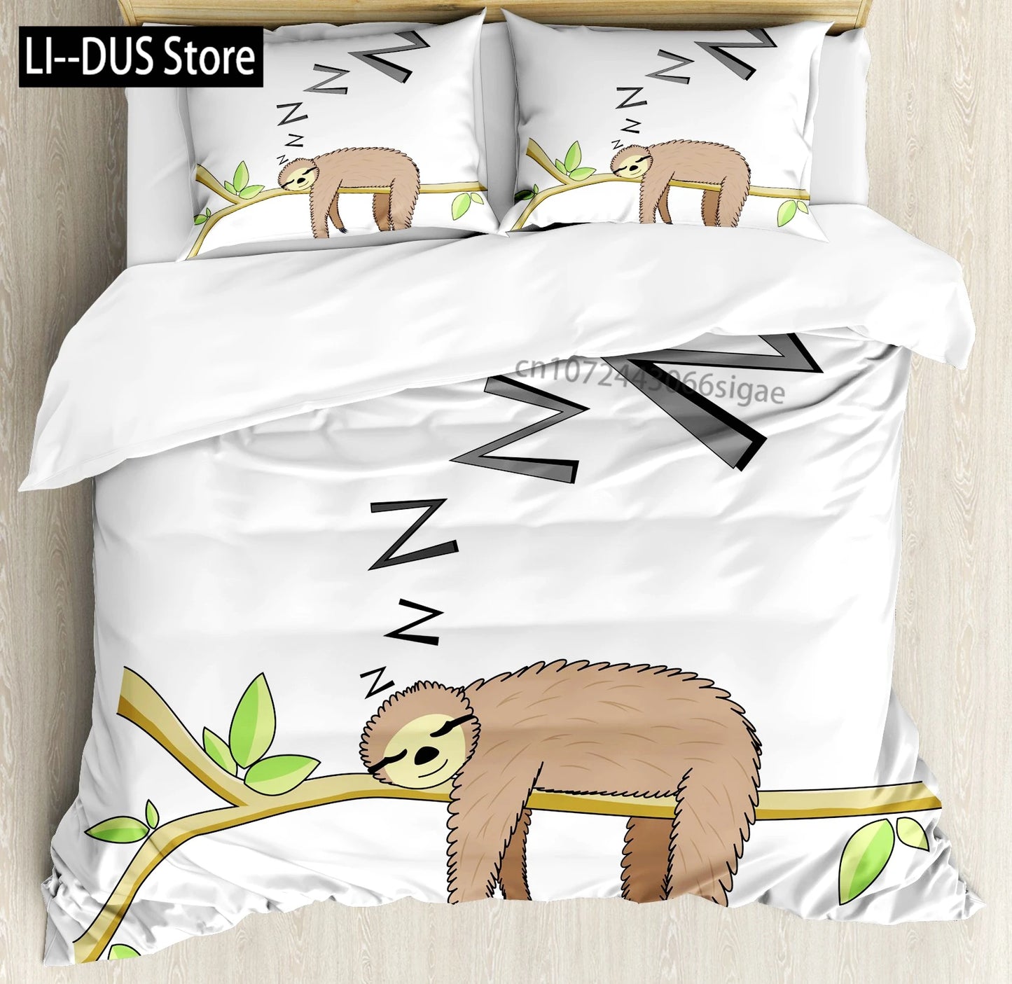 Sloth Duvet Cover Bedding Set