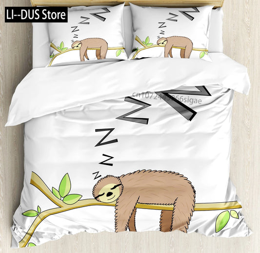 Sloth Duvet Cover Bedding Set