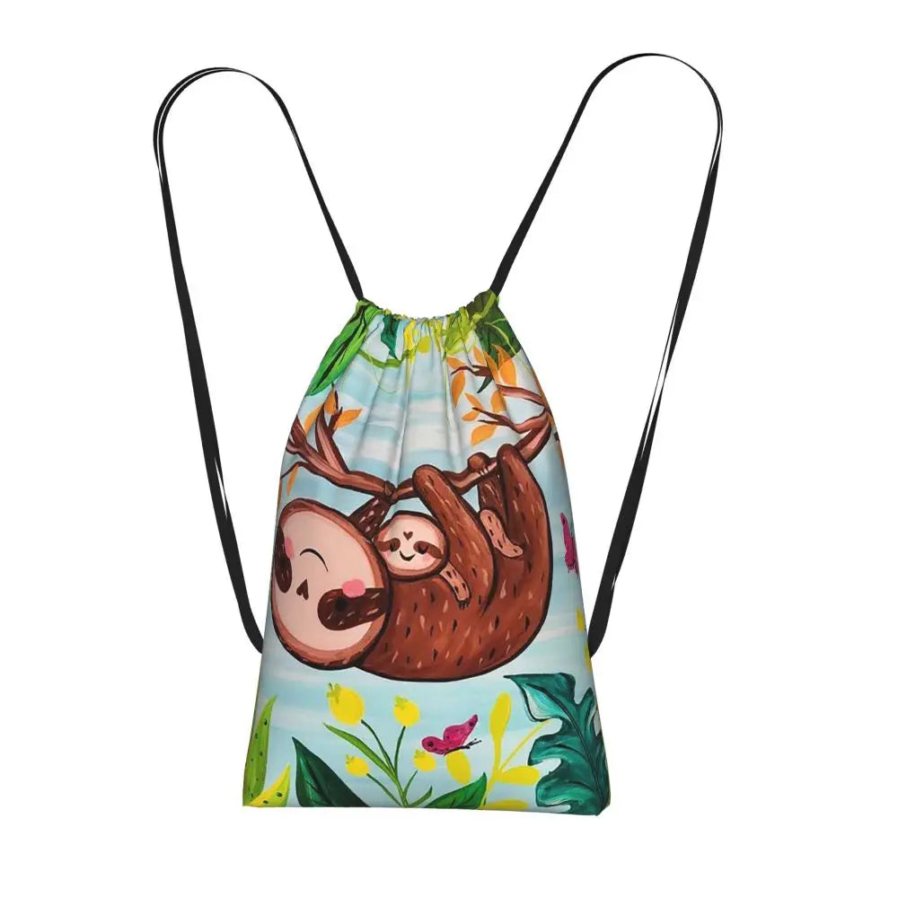 Sloth With Baby Sloth On Branch Backpack