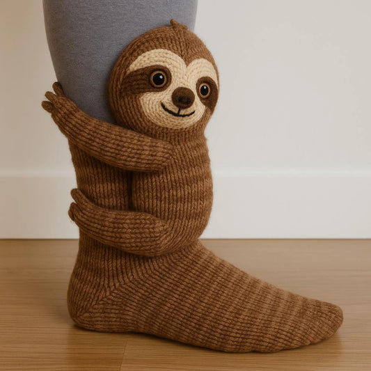 Cute hugging 3d Sloth Socks