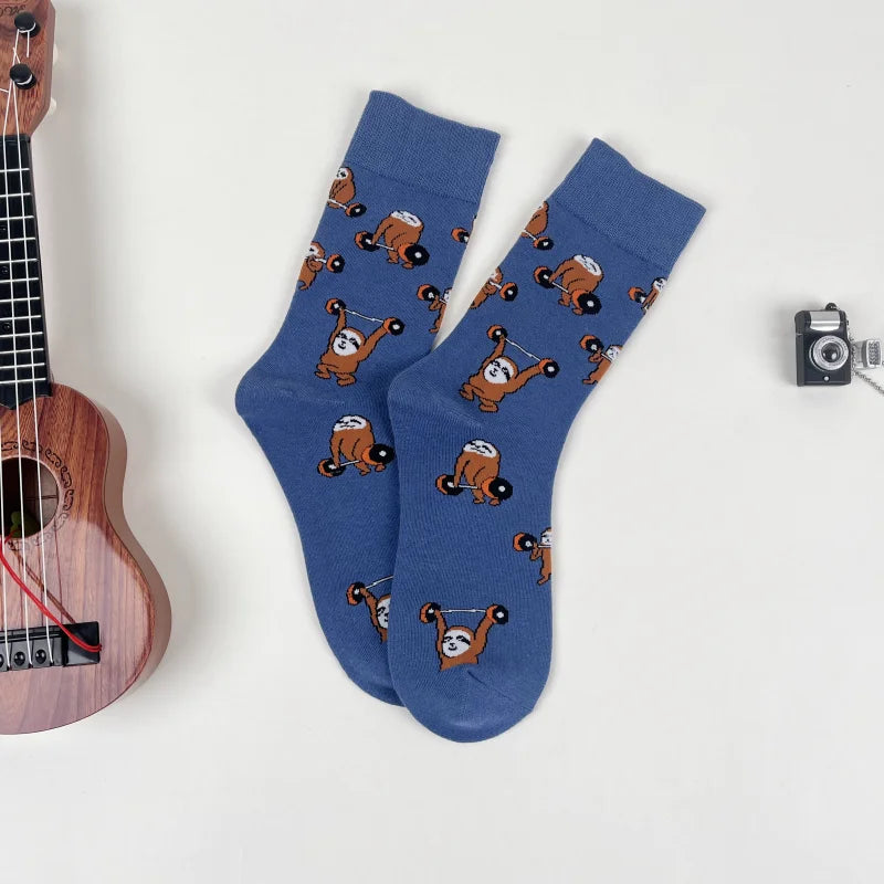 Sloth Bodybuilding Weightlifting Socks