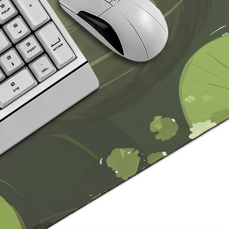 Water Lily Sloth Large Desk Mat