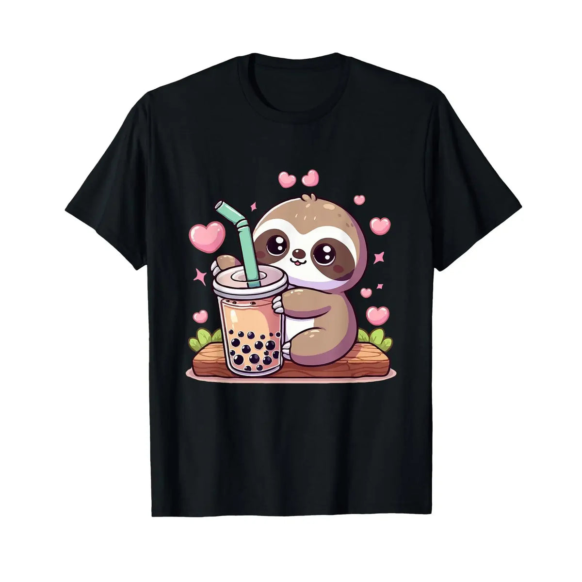 Sloth Boba Bubble Milk Tea T-Shirt