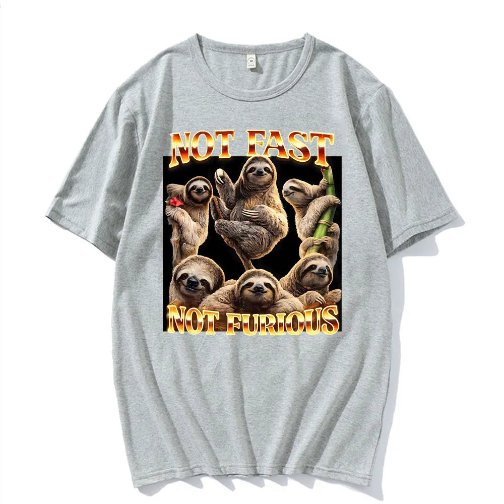 Not Fast Not Furious Sloth T-Shirt
