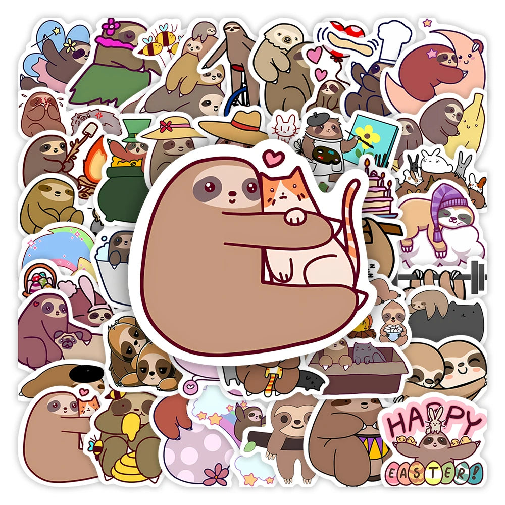 Cute Sloth Stickers