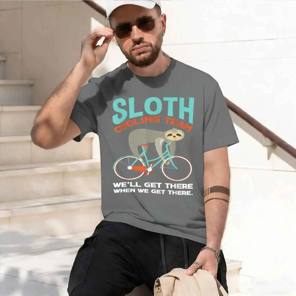 Sloth Cycling Team Sloth T-Shirt