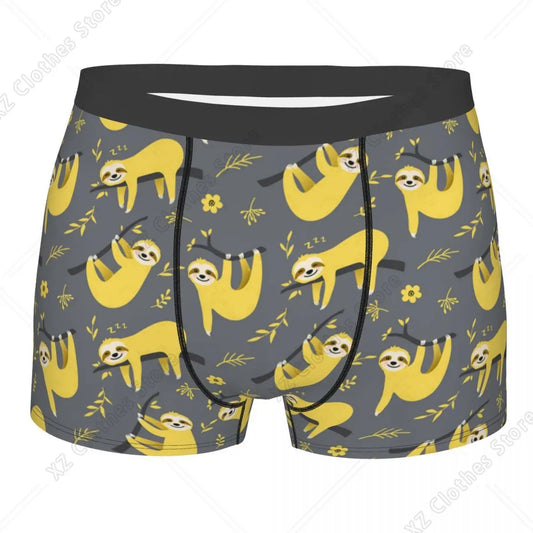 Hanging Lazy Yellow Sloth Boxer Briefs product photo