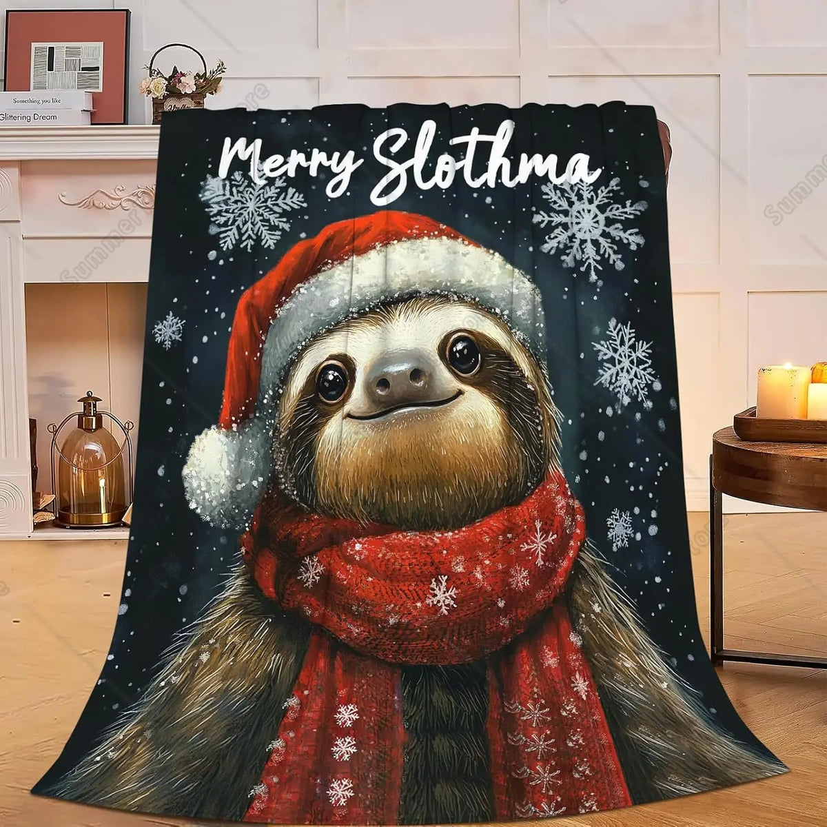 Merry Slothmas Blanket