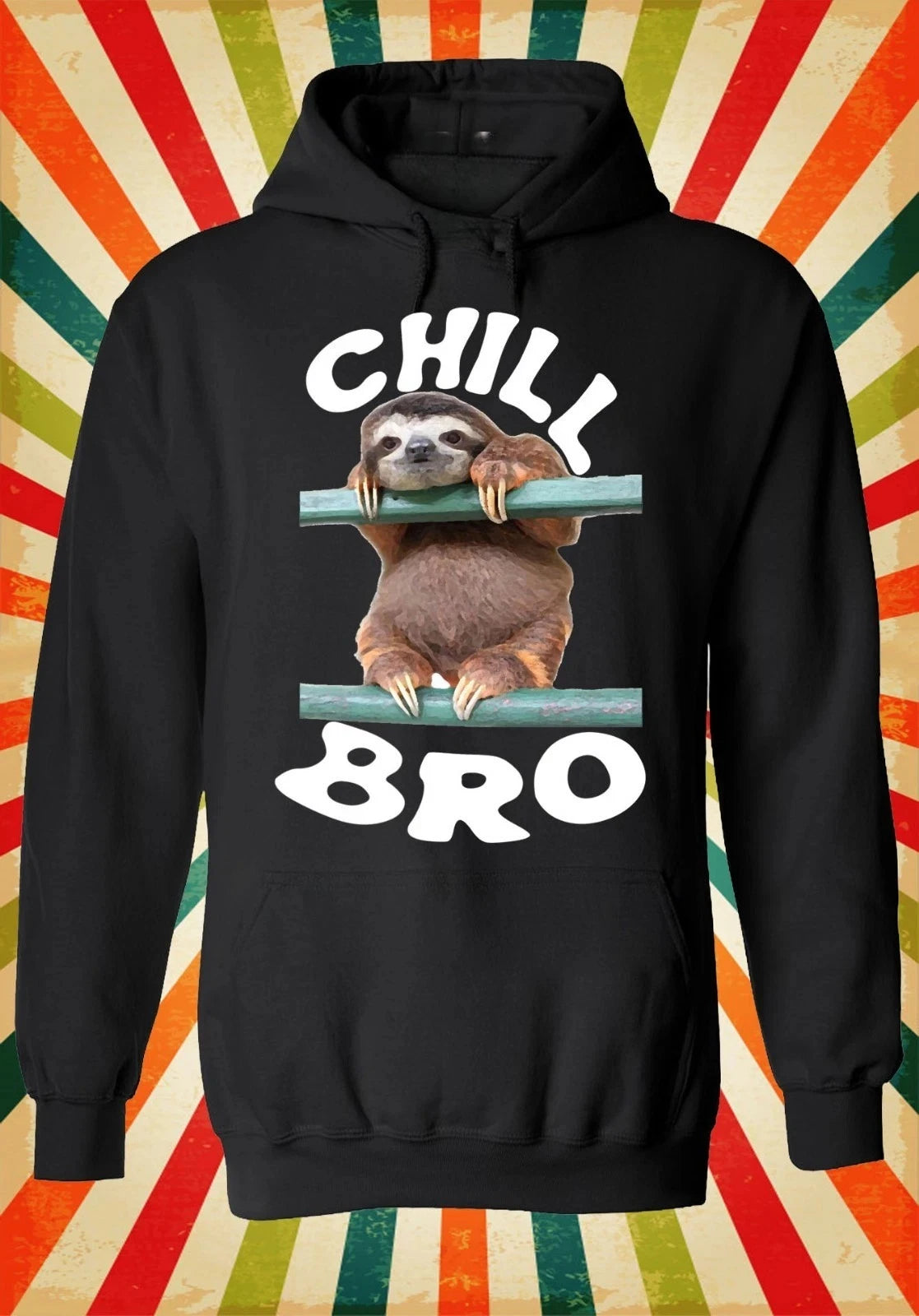 Chill Bro Sloth Hoodie product photo 1
