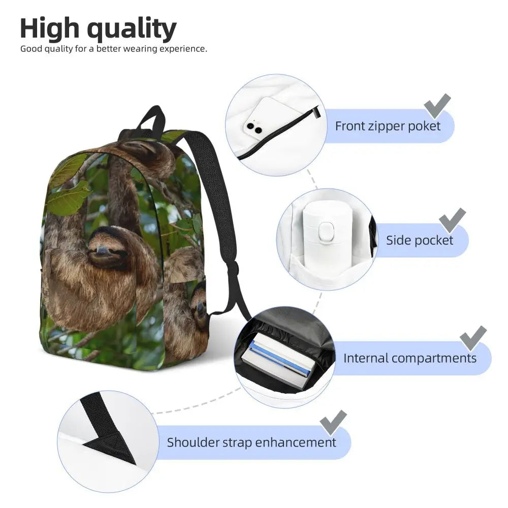 Sloth Jungle Rainforest Costa Rica Backpack