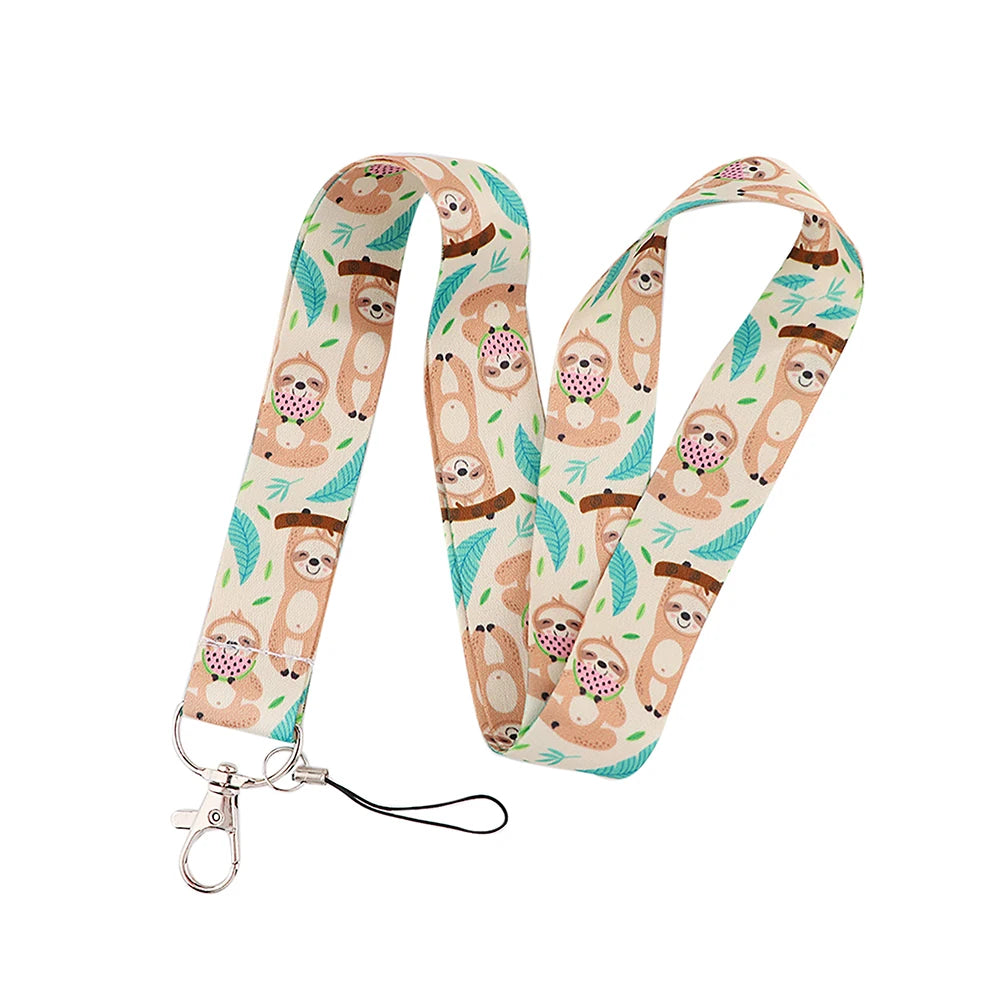 Cute Sloth Lanyard