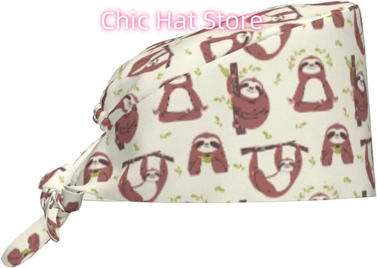 Sloth Scrub Hat