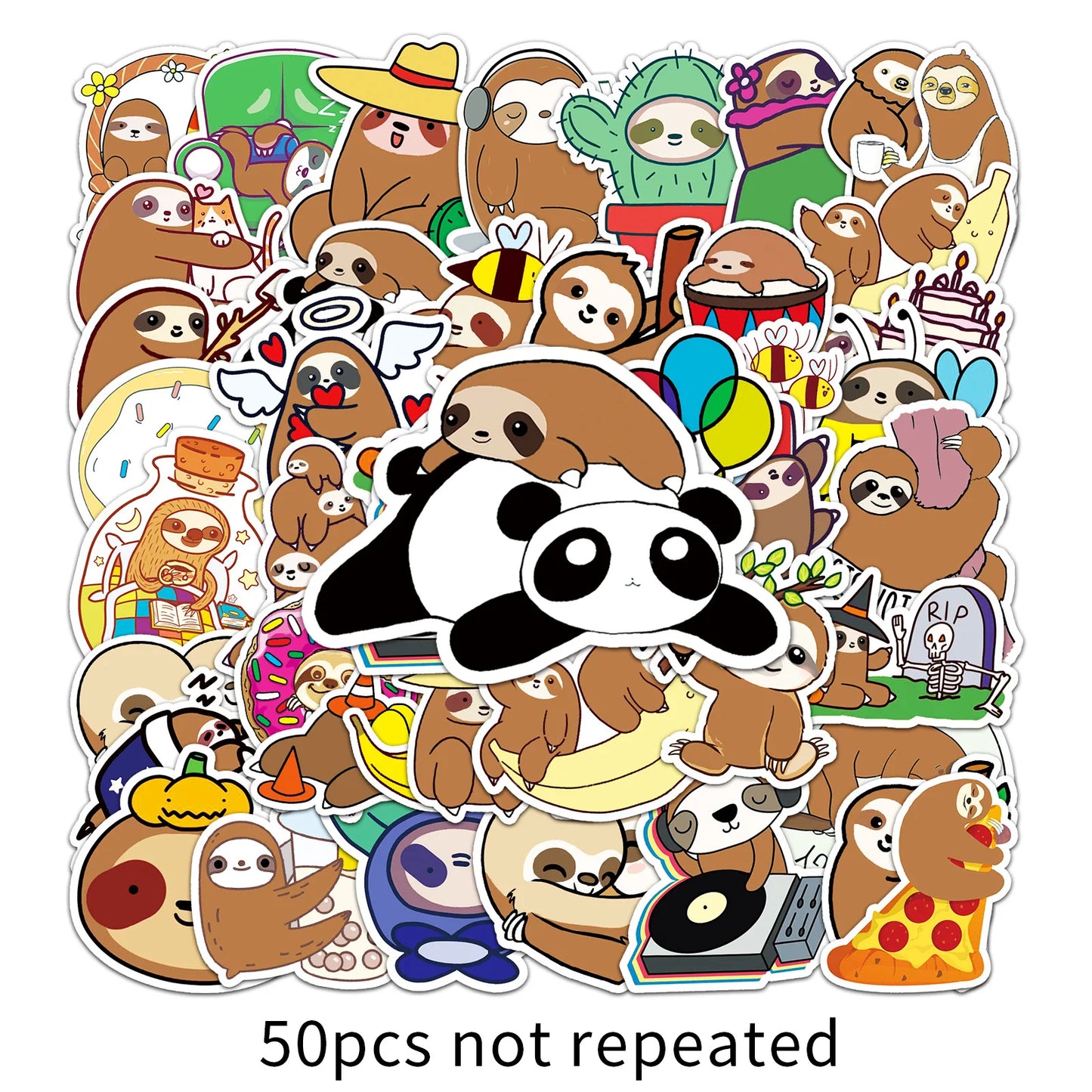 Cartoon Sloth stickers