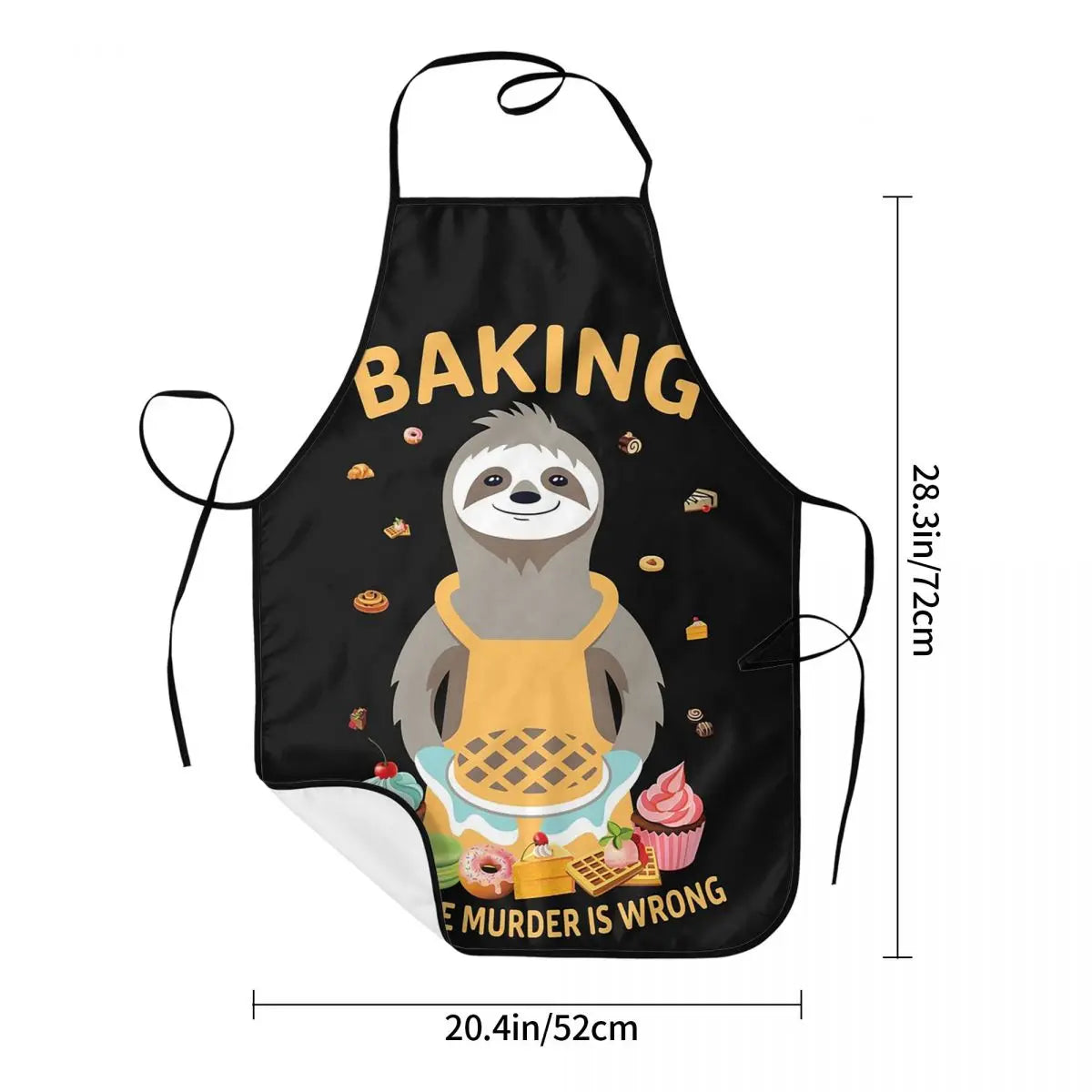 Sloth Baking Apron