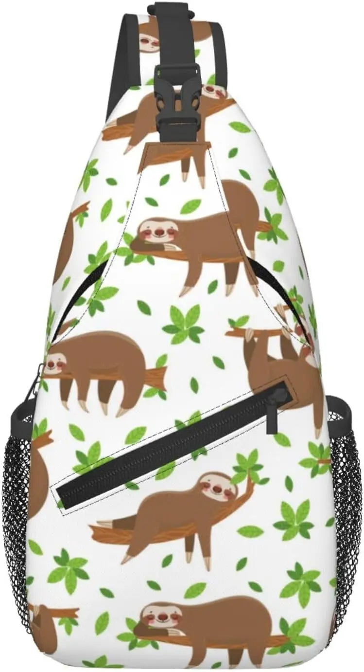 Cute Sloth Sling Backpack