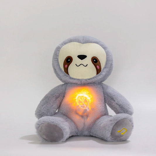 Soothing Sloth Breathing, Sound & Light Plush Cuddly Toy