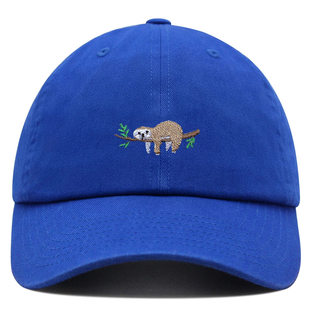 Sloth On A Branch Baseball Cap
